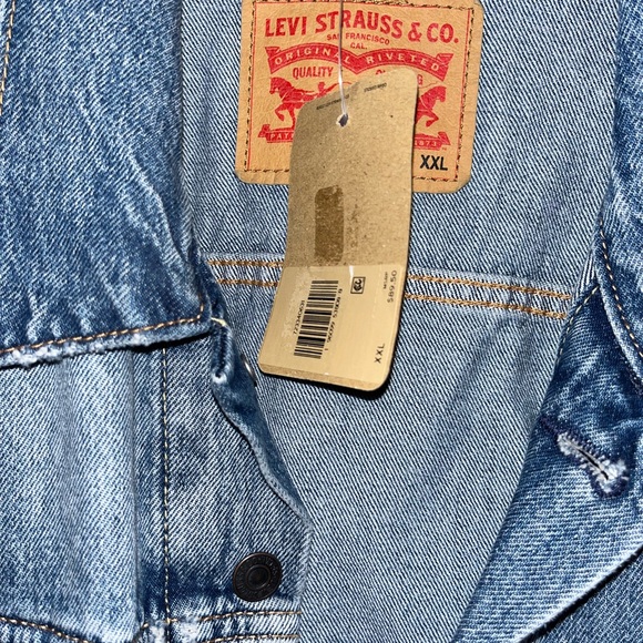 Levi’s Men Denim slightly Distressed Jacket! XXL - Picture 4 of 9